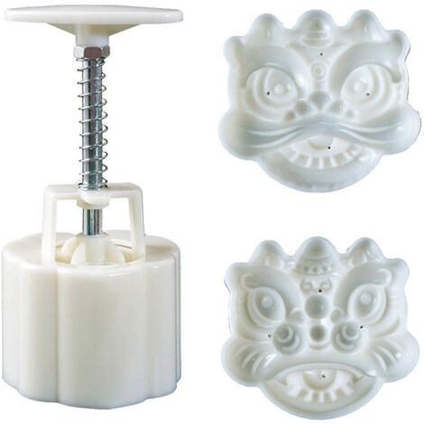 Moule à Mooncake Manuel en Plastique pour Pâtisserie Accessoire de Cuisine (1/4)