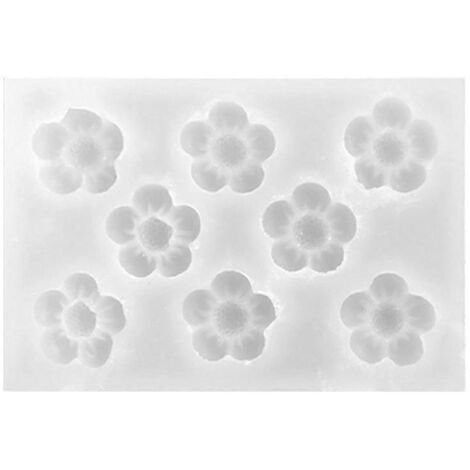 Moule en Silicone Réutilisable pour Bonbons et Pâtisserie en Forme de Fleur de Cerisier DIY (1/4)