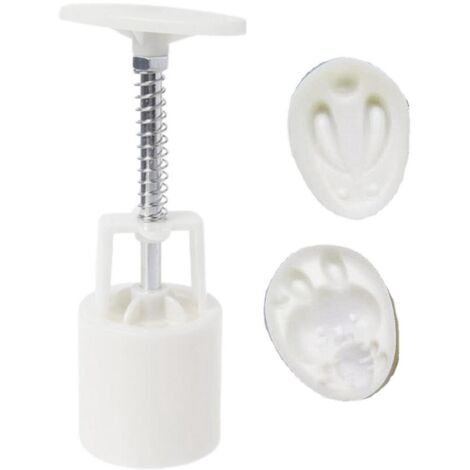 Moule à Mooncake en Forme de Lapin Mignon, Tampon Pressé Main pour DIY, 50g en Plastique (1/4)