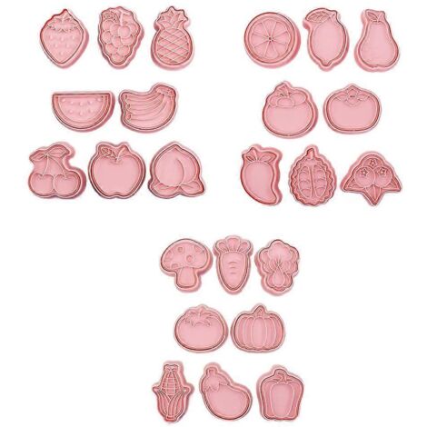 24 Emporte-pièces en Plastique pour Biscuits, Moules à Cookies et Outils de Décoration pour Pâtisserie (1/4)