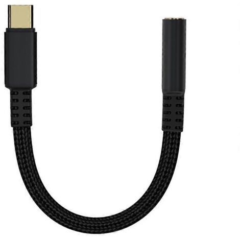 Adaptateur Audio Type-C vers Jack 3.5mm pour Casque et Charge de Téléphone/Tablette (1/4)