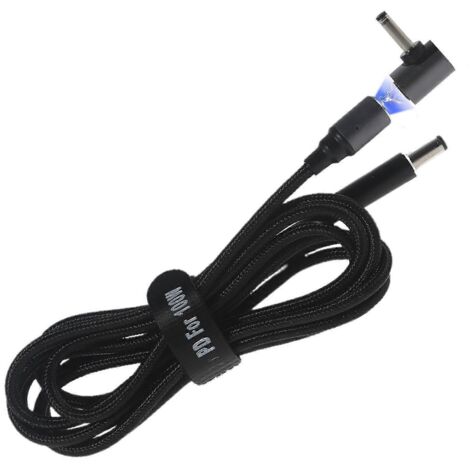 Câble d'alimentation magnétique 1,8m DC 5.5x2.1mm vers 4.0x1.7mm pour ordinateur portable Lenovo Ideapad (1/4)