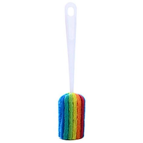 Brosse de Nettoyage Longue pour Bouteilles et Tasses - Poignée Confortable - Idéale Biberons, Bocaux, Verres (1/4)