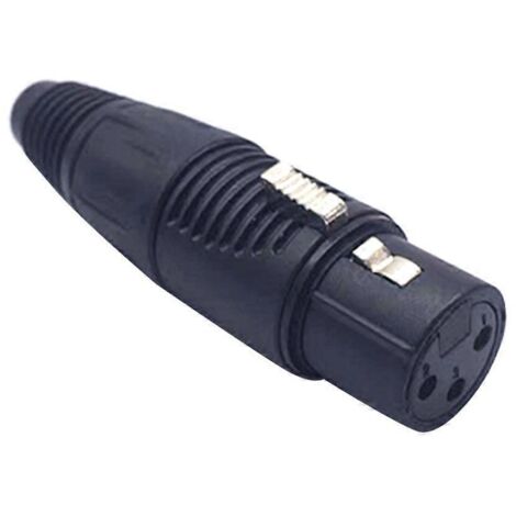 Connecteur Audio XLR Mâle/Femelle 3 Broches pour Câble Professionnel - Femelle (1/4)