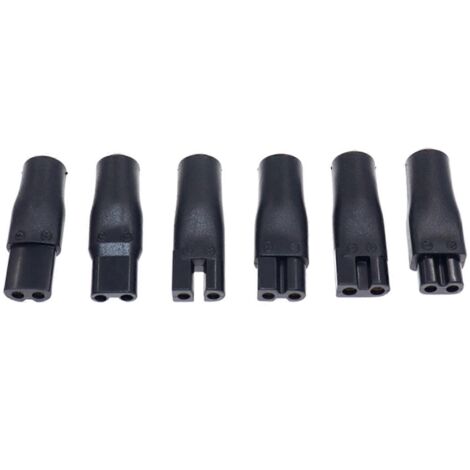 Adaptateur Mâle 5.5 x 2.1mm vers Femelle C8 - Câble de Conversion - Lot de 6 Pièces (1/4)