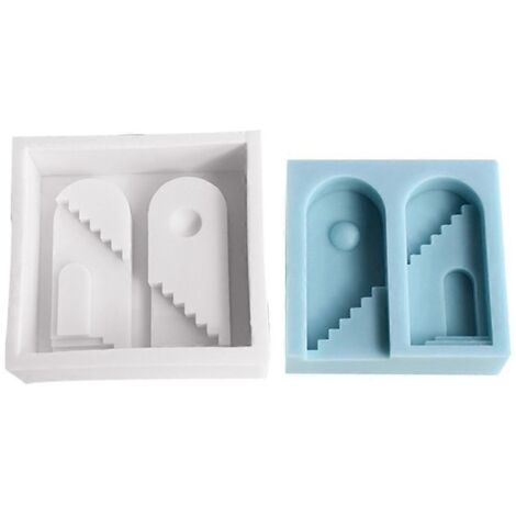 Moules à Bougies Parfumées en Silicone Forme Arche Échelle pour Fabrication DIY (1/4)