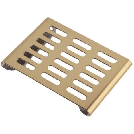 Porte-Savon Inox pour Salle de Bain, Support à Étage Unique avec Égouttoir (1/4)