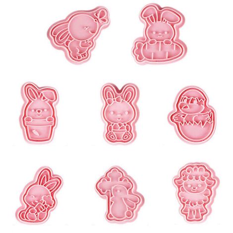 8 Emporte-Pièces en Plastique pour Biscuits, Idées Cadeaux Enfants et Moules à Cookies (1/4)