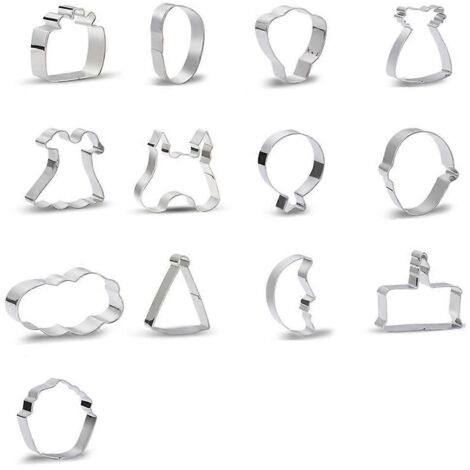 13 Pièces Emporte-Pièces à Biscuits en Acier Inoxydable, Accessoires de Pâtisserie (1/4)