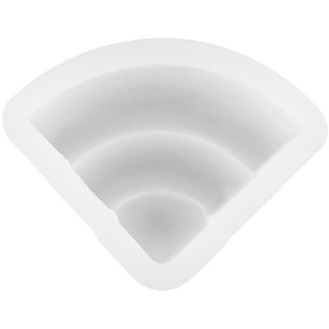 Moule à Pizza Triangle 3D en Silicone pour Décoration de Gâteaux et Fondant (1/4)