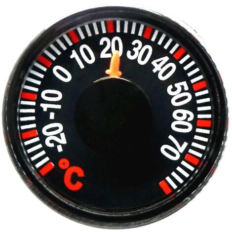 Thermomètre Celsius en plastique avec pointeur rond de 27mm (1/4)