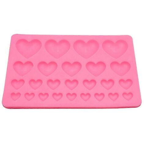 Moule à Chocolat en Forme de Cœur en Silicone pour Pâtisserie et Décoration (1/4)
