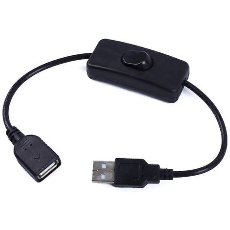 Câble USB de 30 cm avec Interrupteur Marche/Arrêt pour Lampe USB - Adaptateur de Commute (1/4)