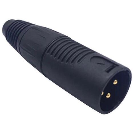 Connecteur XLR Mâle/Femelle 3 Broches pour Câble Audio - Adaptateur Professionnel (1/4)