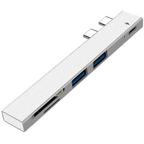Hub Universel Multi-Type C Lecteur de Cartes SD/TF Adaptateur USB 2.0 (1/4)
