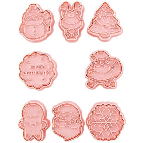 Emporte-pièces en plastique DIY pour biscuits, accessoires de pâtisserie ludiques pour décoration de gâteaux (1/4)