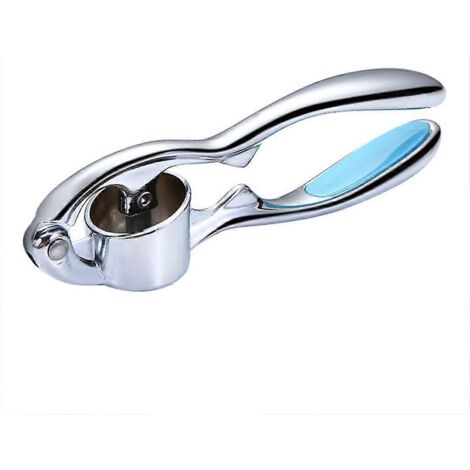 Broyeur à Ail en Alliage de Zinc - Presse Manuel pour Cuisine - Hachoir et Presse-ail Cadeau Pratique (1/4)