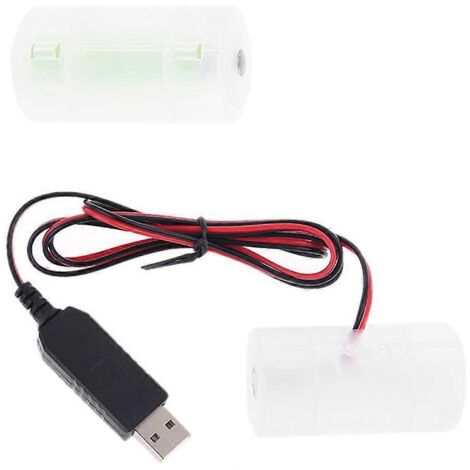 Adaptateur USB pour Piles LR20 D - Alimentation 1.5V à 6V pour Lampe Torche et Cuiseur (1/4)