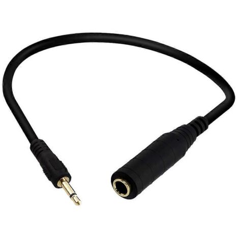 Câble d'extension audio 6.35mm femelle vers 3.5mm mâle adaptateur mono/stéréo (1/4)