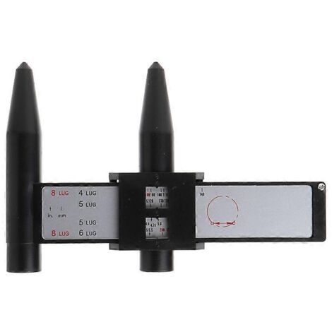 Jauge de Mesure pour Motifs de Boulons de Roue Voiture Camion 4 5 6 8 Lug (1/4)