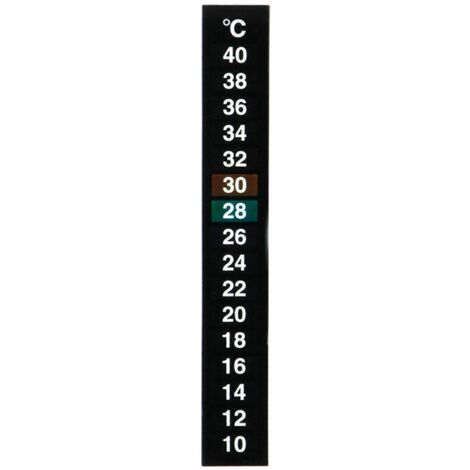 Thermomètre adhésif pour brassage et aquarium, bande de température précise. (1/4)