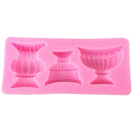Moules à Bougies en Forme de Pots de Fleurs Délicats - Idée Cadeau pour Amateurs d'Artisanat (1/4)