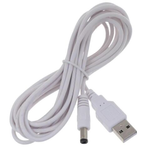 Câble d'alimentation USB mâle vers DC 5.5x2.5mm pour routeur, enceinte, LED - 2 mètres (1/4)