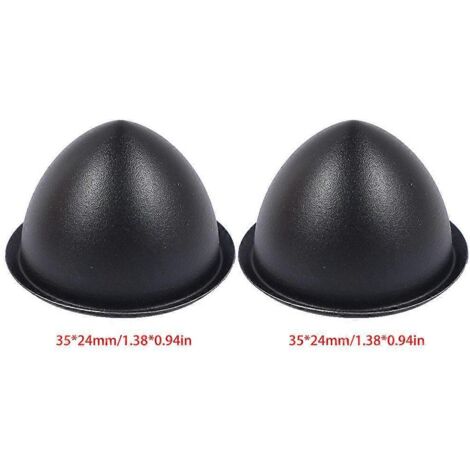 2 pièces bouchons anti-poussière 14mm 24mm pour haut-parleurs, capuchons en papier rigide noir, pièces de rechange audio. (1/4)