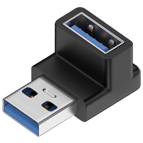 Connecteur USB 3.0 90 Degrés Haut Bas pour PC Portable et Carte Mère (1/4)