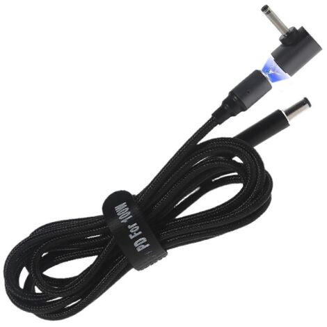 Câble d'alimentation magnétique 1,8m DC 5,5x2,1mm vers 4,0x1,7mm pour ordinateur portable Lenovo Ideapad - Adaptateur secteur (1/4)