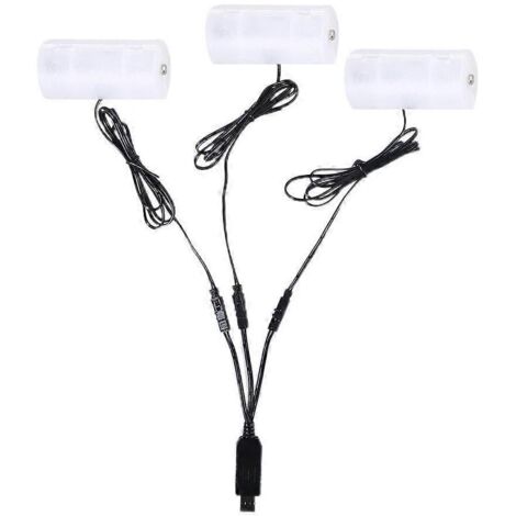 Câble d'alimentation USB 3 en 1 vers batterie factice C pour lampes torches, jouets, bougies et réchauds à gaz - Version 1,5 V (1/4)
