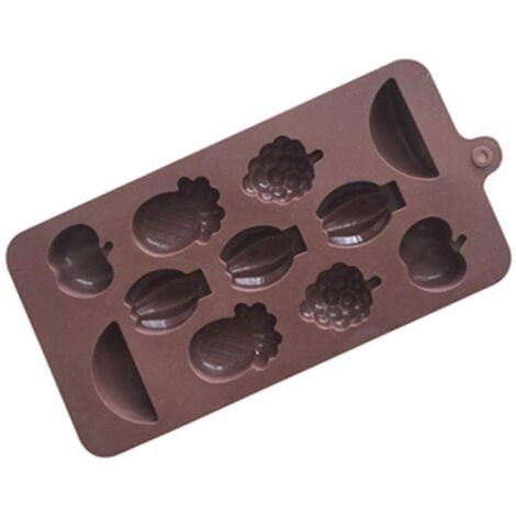 Petit moule en silicone en forme de fruits 3D pour biscuits, cupcakes et chocolat (1/4)
