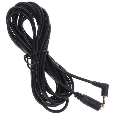 Adaptateur Jack Audio 2.5mm Mâle à 2.5mm Femelle Angle Droit - Câble 3m (1/4)