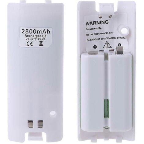 Batterie Rechargeable 2800mAh Haute Performance pour Manette Wii - Lot de 2 Pièces (1/4)