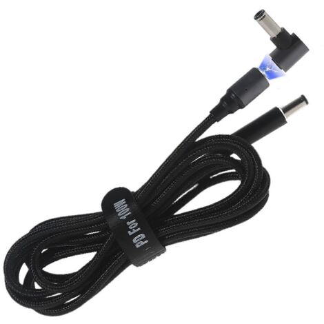 Câble d'alimentation magnétique 1,8m DC 5,5x2,1mm vers 4,0x1,7mm pour ordinateur portable Lenovo Ideapad (1/4)
