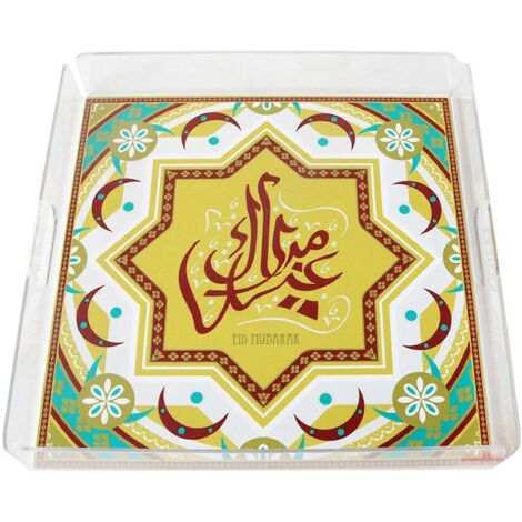 Plateau de Rangement Snack en Acrylique pour Bonbons Chocolat Fruits Décor de Bureau (1/4)