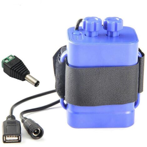 Batterie étanche 12V avec USB pour boîtier, compatible 6 piles 18650 (1/4)