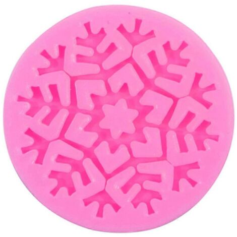 Moule en Silicone Flocon de Neige pour Pâtisserie et Bougies (1/4)