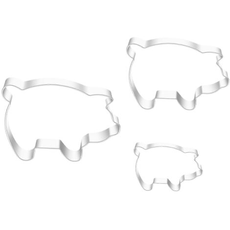 Emporte-pièces en Forme de Cochon pour Biscuits DIY - Moule à Découper pour Pâtisserie (1/4)