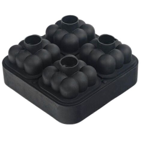 Moule à Glaçons Silicone 4 Cases, Bac à Glaçons 3D DIY, Forme pour Cubes de Glace (1/4)