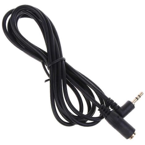 Adaptateur Jack Audio 2.5mm Mâle à 2.5mm Femelle 90 Degrés - Câble 1.5m (1/4)