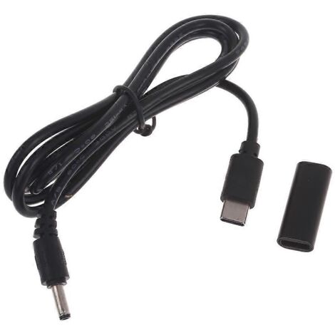 Câble d'alimentation USB C vers 3.5x1.35mm pour routeurs, LED, ventilateurs, caméras - Inclus adaptateur (1/4)