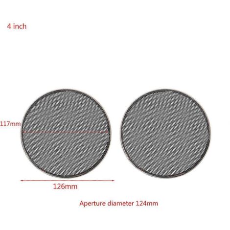 Grille de Protection pour Haut-Parleur 4 Pouces - Cercle Décoratif pour Woofer - Remplacement Mesh (1/4)