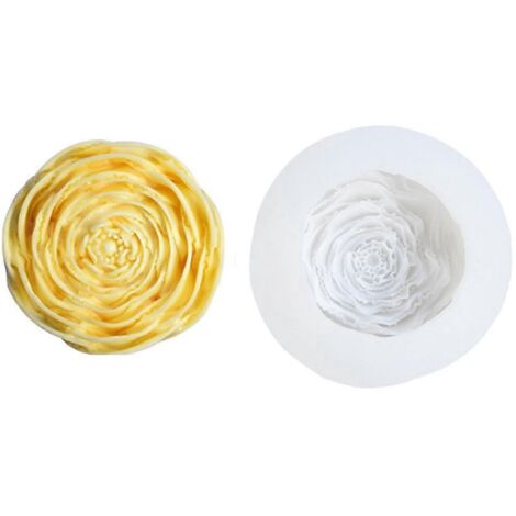 Moule en Silicone Fleur de Pivoine pour Bougies, Savon et Résine - Artisanat DIY (1/4)