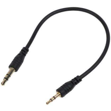 Câble d'extension audio stéréo 3.5mm mâle vers 2.5mm mâle pour casque - 18cm