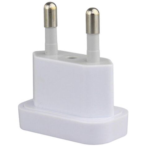 Adaptateur de Voyage EU Amérique 250V Blanc - Convertisseur de Prise US vers Europe (1/4)