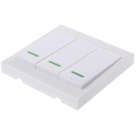 Télécommande RF 433MHz 315MHz pour interrupteur mural - Portée étendue, 3 touches - Éclairage cuisine chambre (1/4)