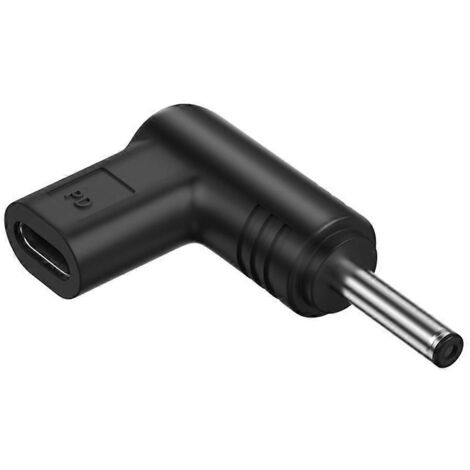 Adaptateur Secteur Type C Femelle vers Jack DC Mâle 3.5x1.35mm pour Ordinateur Portable
