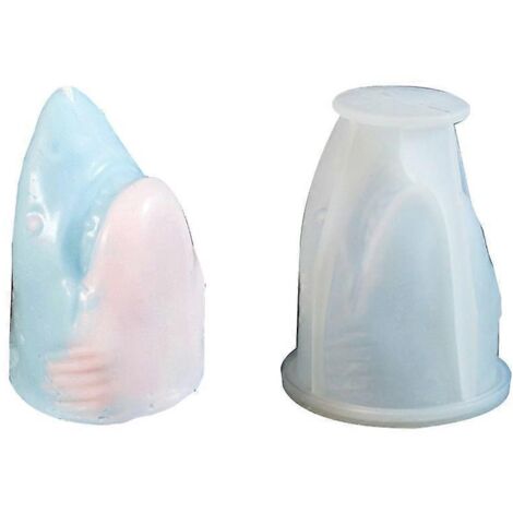 Moule à décor en forme de tête de requin pour savon, bougie et ornements DIY (1/4)