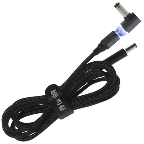 Câble d'alimentation magnétique 1,8m DC 5.5x2.1mm vers 4.0x1.7mm pour ordinateur portable Lenovo Ideapad (1/4)